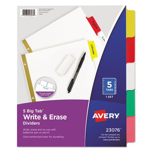 Avery® Write & Erase Big Tab Paper Dividers