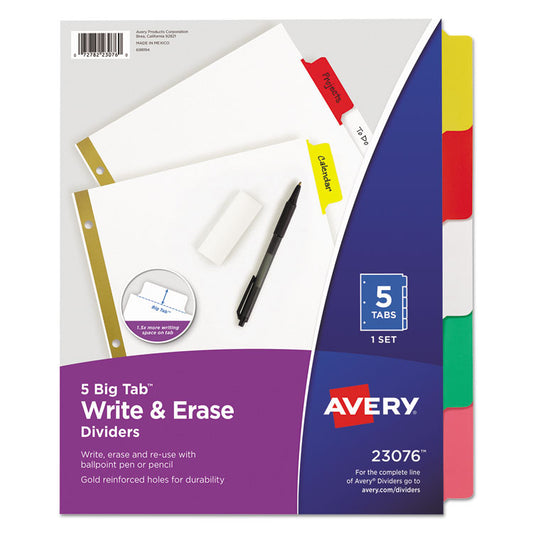 Avery® Write & Erase Big Tab Paper Dividers
