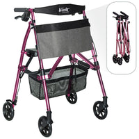 Stander EZ Fold-N-Go Rollator - Regal Rose