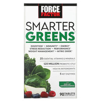 Force Factor Smarter Greens – Daily Superfood &amp; Vitality Formula (90 Tablets)
