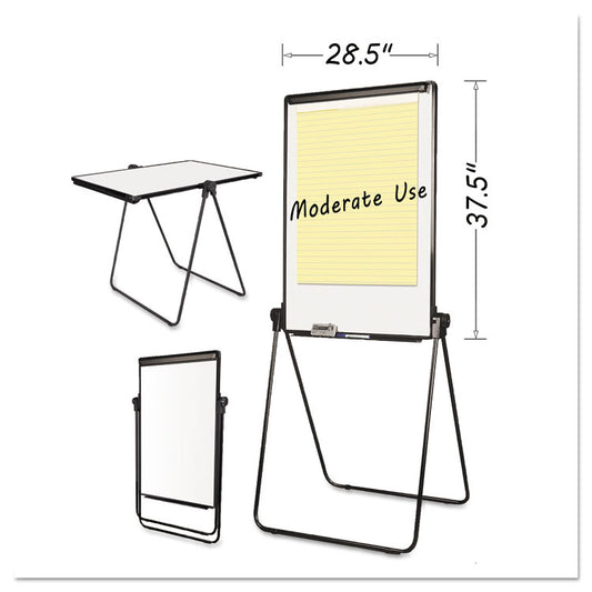 MasterVision® Folds-to-a-Table Melamine Easel