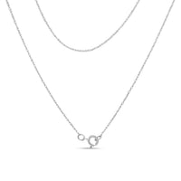 14K White Gold 1 7/8 cttw Princess and Baguette Cut Mixed Geometry Diamond Pendant Necklace (G-H, SI1-SI2)