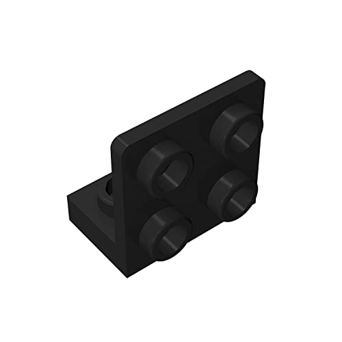 BRACKET 1×2-2×2 Inverted (#99207) – 25× Black – Brick-Compatible – Pack of 25