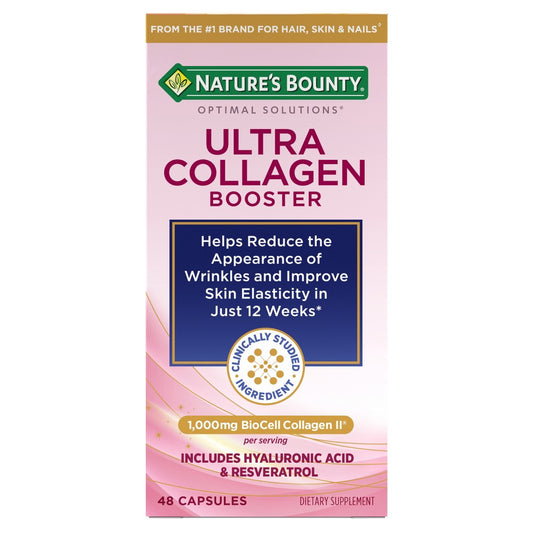 Nature's Bounty Optimal Solutions Ultra Collagen Booster Capsules - 48ct