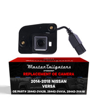 Nissan Versa Note w/o Nav (2014-2018) OEM Replacement Backup Camera OE Part # 28442-3VA2B, 28442-3VA1A, 28442-3VA1B