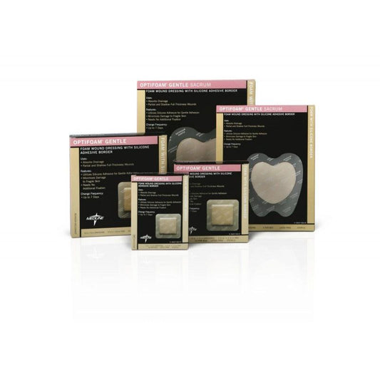 Optifoam Gentle Foam Dressing 4 X 4 In