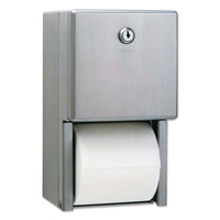 Bobrick Stainless Steel Two-Roll Tissue Dispenser