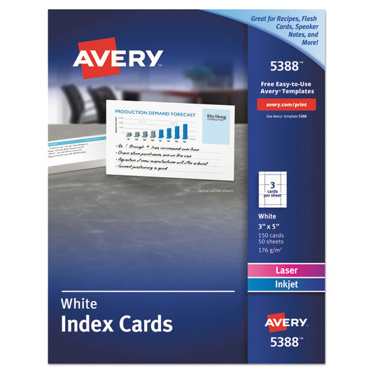 Avery® Printable Index Cards with Sure Feed®