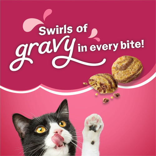 Friskies Gravy Swirlers Savory Chicken & Salmon Dry Cat Food, 16 lb Bag EasyOptionXY LLC