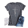 Faith Cross Country T-shirt - Religious and Stylish Shirt for Country Girls