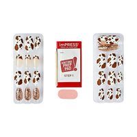 Kiss Impress Medium Coffin Gel Press-on Nails, Matte Medium Brown , 30 Pieces EasyOptionXY LLC