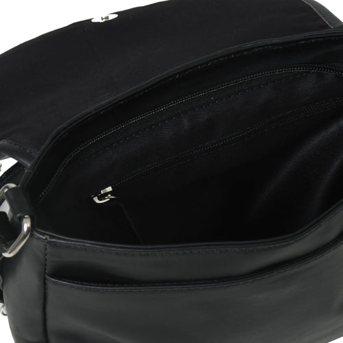 The Croco Satchel- Black