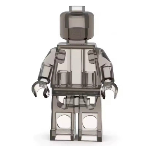 Set of 12 Transparent Brick Figures – Clear Brick Figures (Adult Builds & Display-Grade)