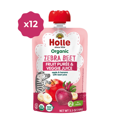 Organic Zebra Beet Fruit & Veggie Purée