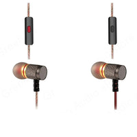 Luxury Earphone High Quality HiFi Sport Earbud Auricular Metal Fever Heavy Bass Copper HD Metal Bass Stereo earpiece Headphones