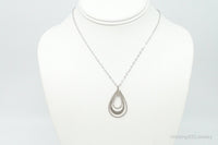 Designer Judith Jack Cubic Zirconia Marcasite Sterling Silver Necklace