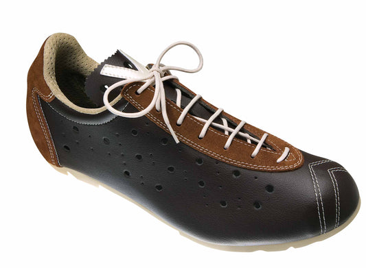 Vittoria 1976 Classic BIANCO LINE MTB Cycling Shoes - Chocolate Size EU 37