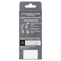 Equate Men Stainless Steel Nail Clippers Twin Pack EasyOptionXY LLC