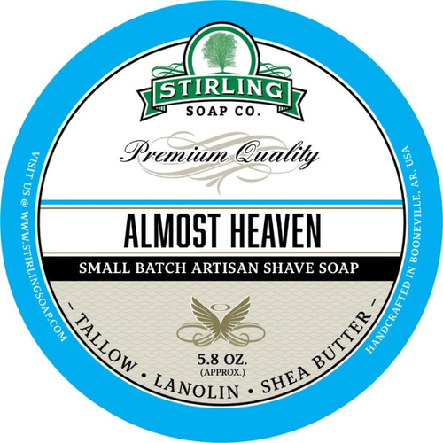 Stirling Soap Co. Almost Heaven Shave Soap Jar 5.8 oz