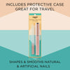 Equate Beauty Crystal Glass Fingernail File with Protective Case EasyOptionXY LLC