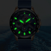 Men's Sports Waterproof Watch With  Stainless Steel Bracelet Unique Design Perfect Gift For Your Man