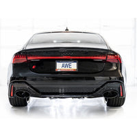 AWE Tuning 2021-2025 Audi C8 RS6/RS7 SwitchPath Cat-back Exhaust - Diamond Black Tips