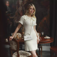 Hepburn Elegance Knit Dress - Audrey Hepburn Inspired Dress for Stylish Women