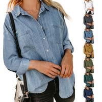 SilkSoft Loose Fit Denim Shirt