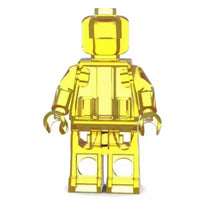 Set of 12 Transparent Brick Figures – Clear Brick Figures (Adult Builds & Display-Grade)