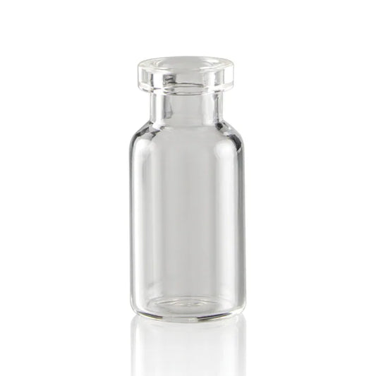 MEDISCA 2 mL Clear Type I Borosilicate Glass Serum Vials, 13 mm Crimp Finish (Case of 608)