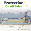Twin Montessori Floor Bed with Safety Guardrails