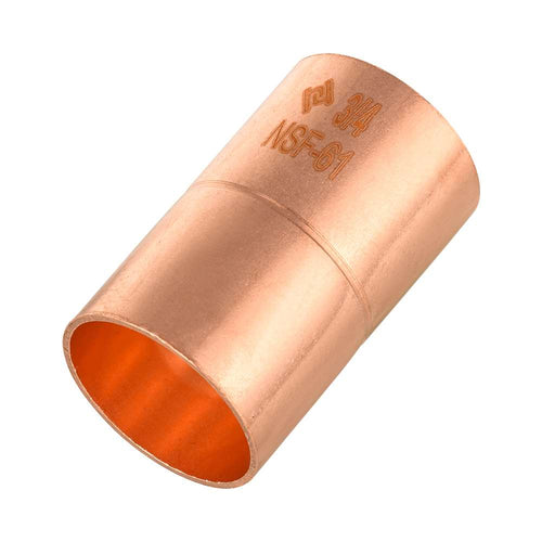 3/4" Copper Coupling With Rolled Stop Plumbingsell