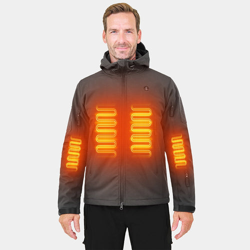 ANTARCTICA GEAR Heated Jacket for Men and Women, Winter Coat Soft Shell Heating Hood Jacket