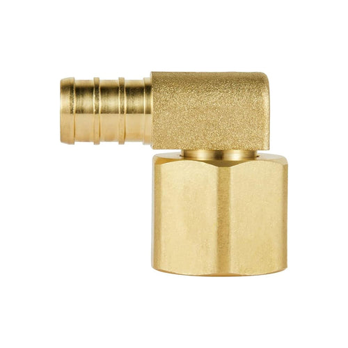 30 Pcs PEX-B Crimp 3/4" PEX x 3/4" Female NPT Metal Swivel Elbow (Lead Free)