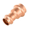 30 Pcs 3/4" x 1/2" Copper Press x Press Coupling NO Stop (Lead Free)