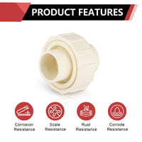 1" CTS CPVC Union (Socket with EPDM O-ring Seal)
