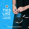 Neon Blue Flat Elastic Stretch Shoe Laces The Original Stretchlace