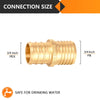 PEX-B Crimp 3/4-Inch Pex x 3/4-Inch PB Transition Brass Pex Coupling (Lead Free)