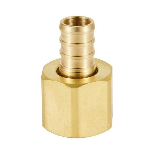 PEX-B Crimp 3/4" PEX x 3/4" Female NPT Brass Swivel Adapter (Lead Free) Plumbingsell