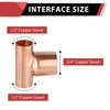 1/2" X 1/2" X 3/4" Copper Reducing Tee Plumbingsell