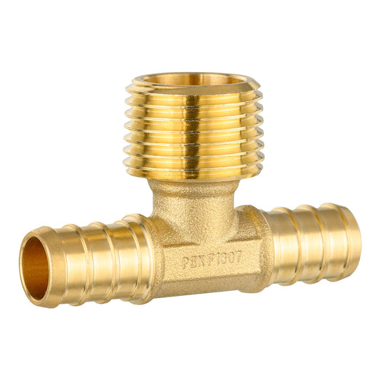 PEX-B Crimp Male Tee 1/2" PEX x 1/2" PEX x 1/2" Male Tee (Lead Free) Plumbingsell