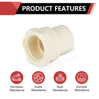 1" CTS CPVC Female Adapter w/Gasket (Socket x FIP)