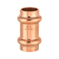 1/2" Press Copper Coupling w/Stop (Lead Free) Plumbingsell