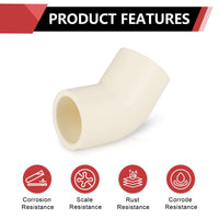 1/2" CPVC CTS 45° Elbow (Socket)