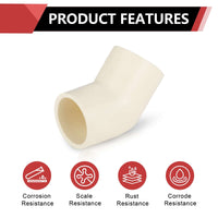 3/4" CPVC CTS 45° Elbow (Socket)