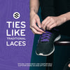 Purple Flat Elastic Stretch Shoe Laces