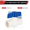 10 Pcs 3/4" PVC Ball Valve, Solvent Weld, Sch. 40
