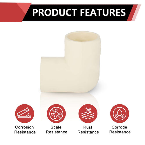 3/4" CPVC CTS 90° Elbow (Socket)