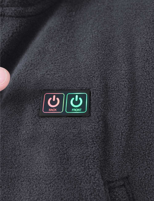 ANTARCTICA GEAR Fleece Heating Jacket, Fit Zip Hood Winter Jacket For Men