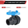 10 Pcs 2" PVC Single Union Ball Valve SCH 40/80, Solvent